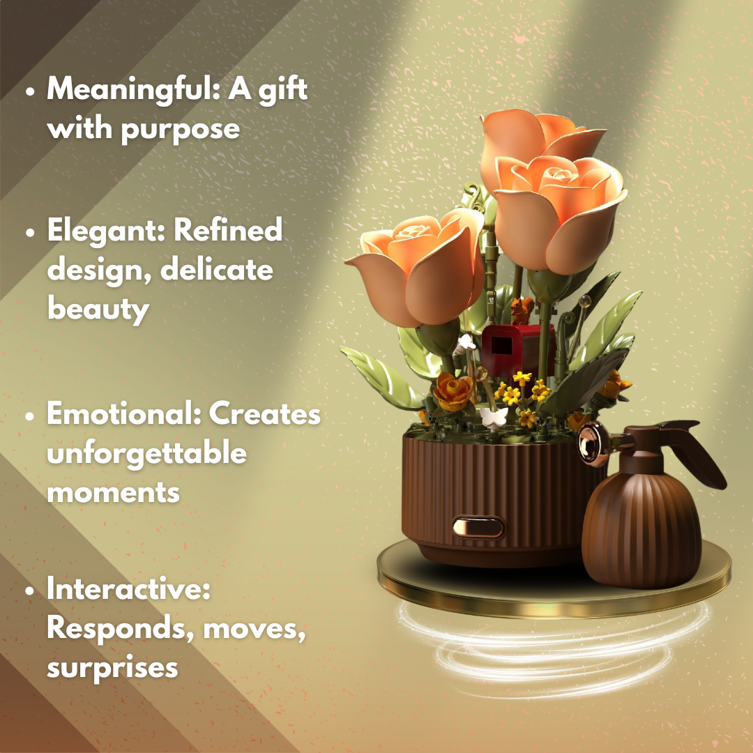 Flower Decor with Moving Petals