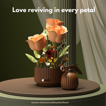 Flower Decor with Moving Petals