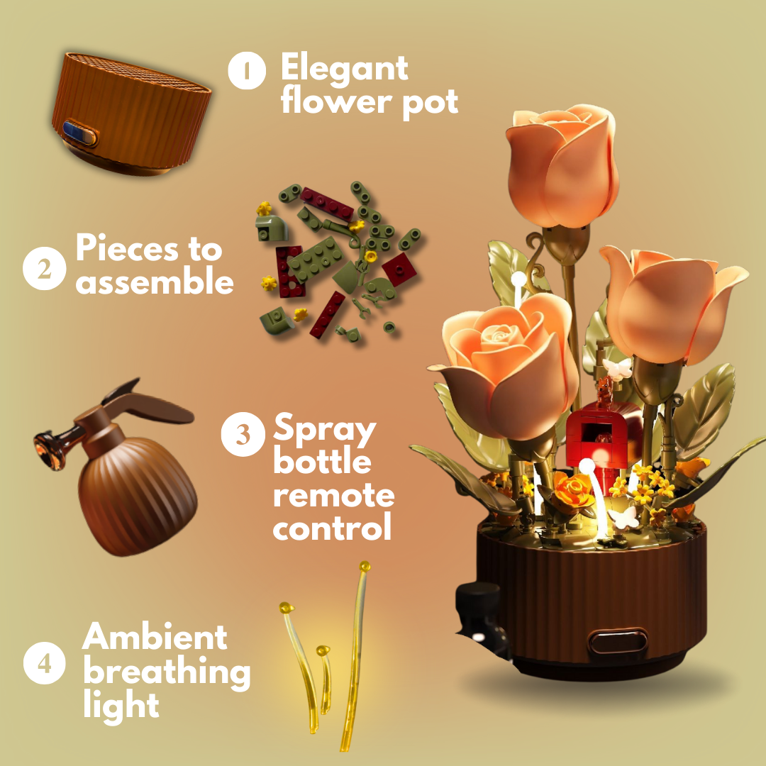 Flower Decor with Moving Petals